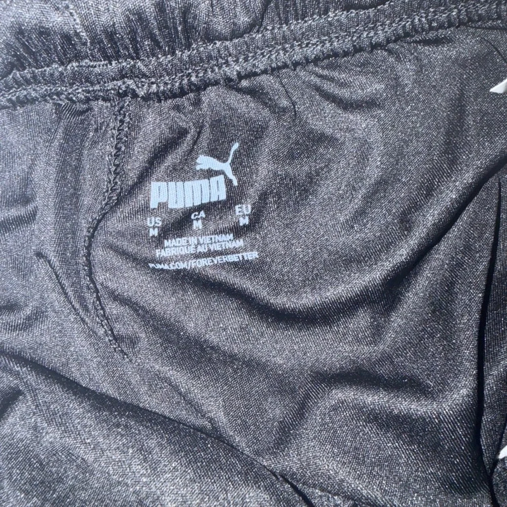 Set of 2 Puma Boys DryCell Soccer Shorts Black White Athletic Gym Size Medium M
